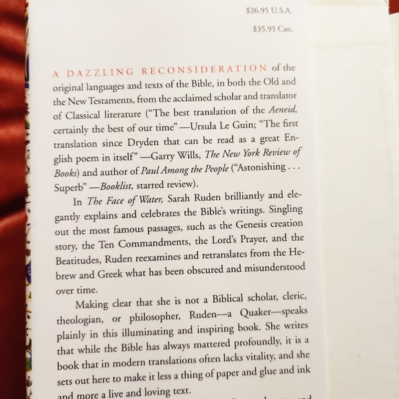 The Face of Water by Sarah Ruden - Picture 3 of 5